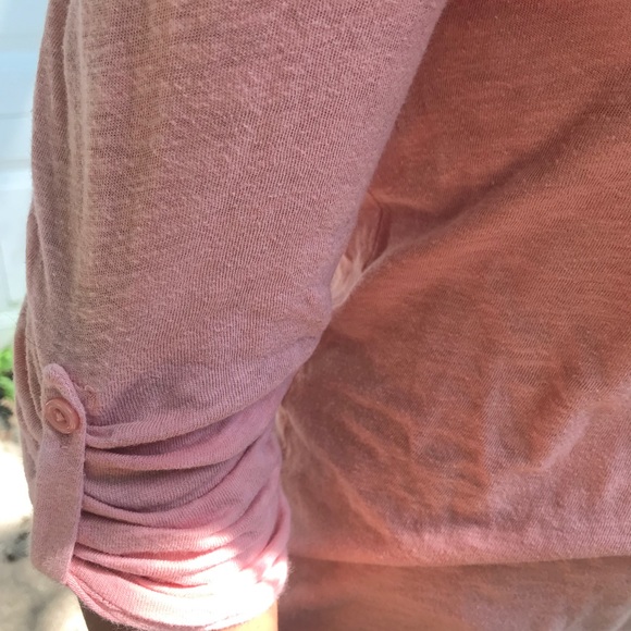 ▙ check and stripe pink button top ▞ - Picture 2 of 5